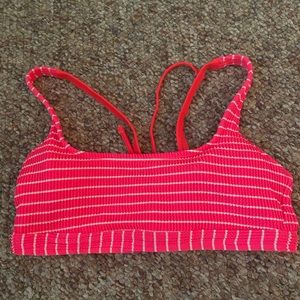 Worn once target bikini top hot pink size XL